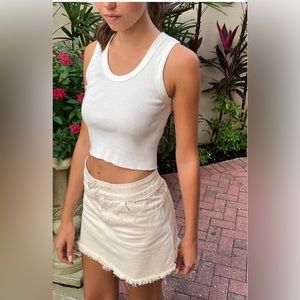 NWT BRANDY MELVILLIE WHITE CONNOR TANK TOP